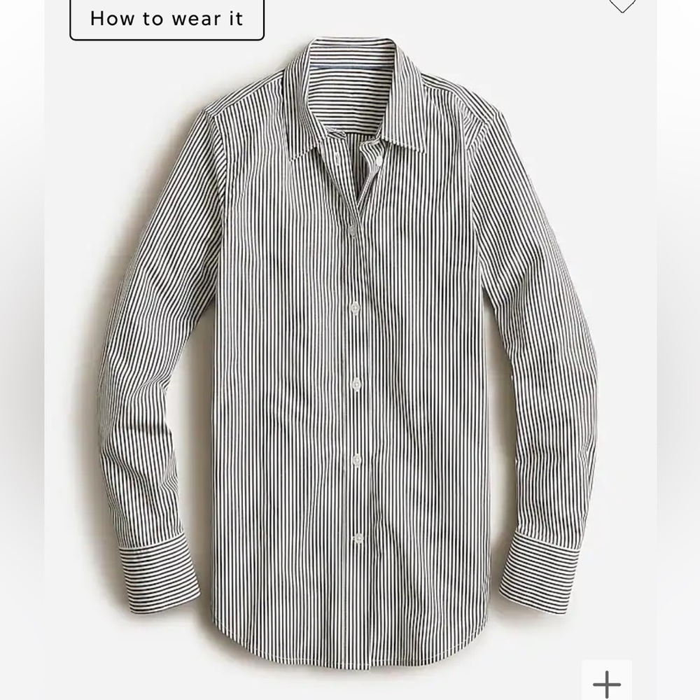 J crew 	SLIM-FIT STRETCH COTTON POPLIN SHIRT IN STRIPE